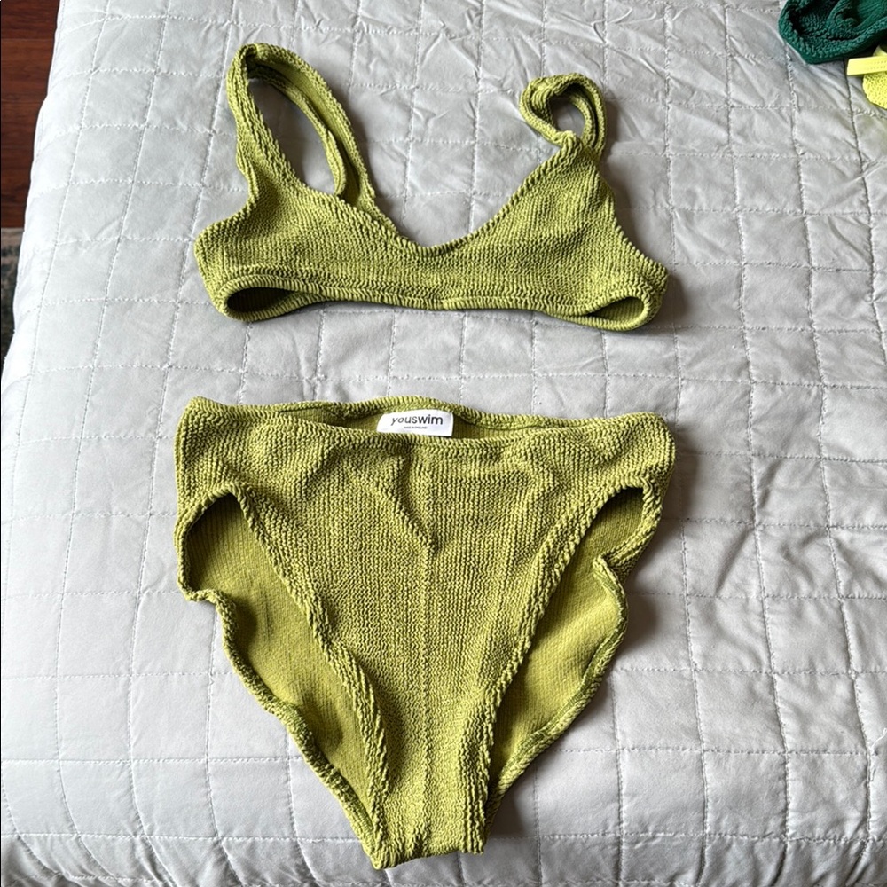 Youswim Olive Green Eva High Waist Two-Piece